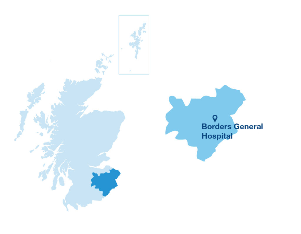 Map of NHS Borders