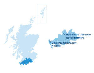 Map of NHS Dumfries & Galloway