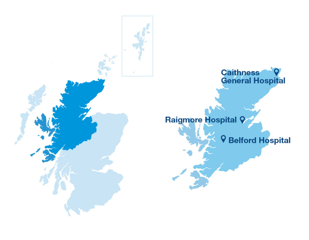 Map of NHS Highlands