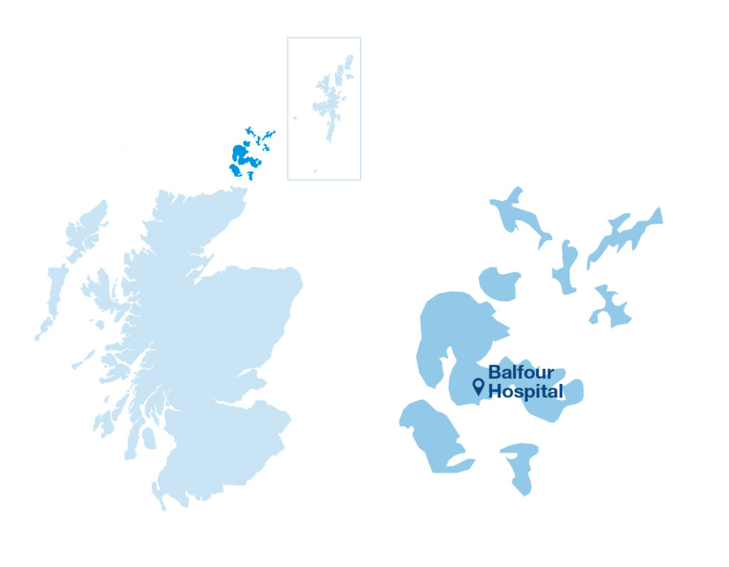 Map of NHS Orkney