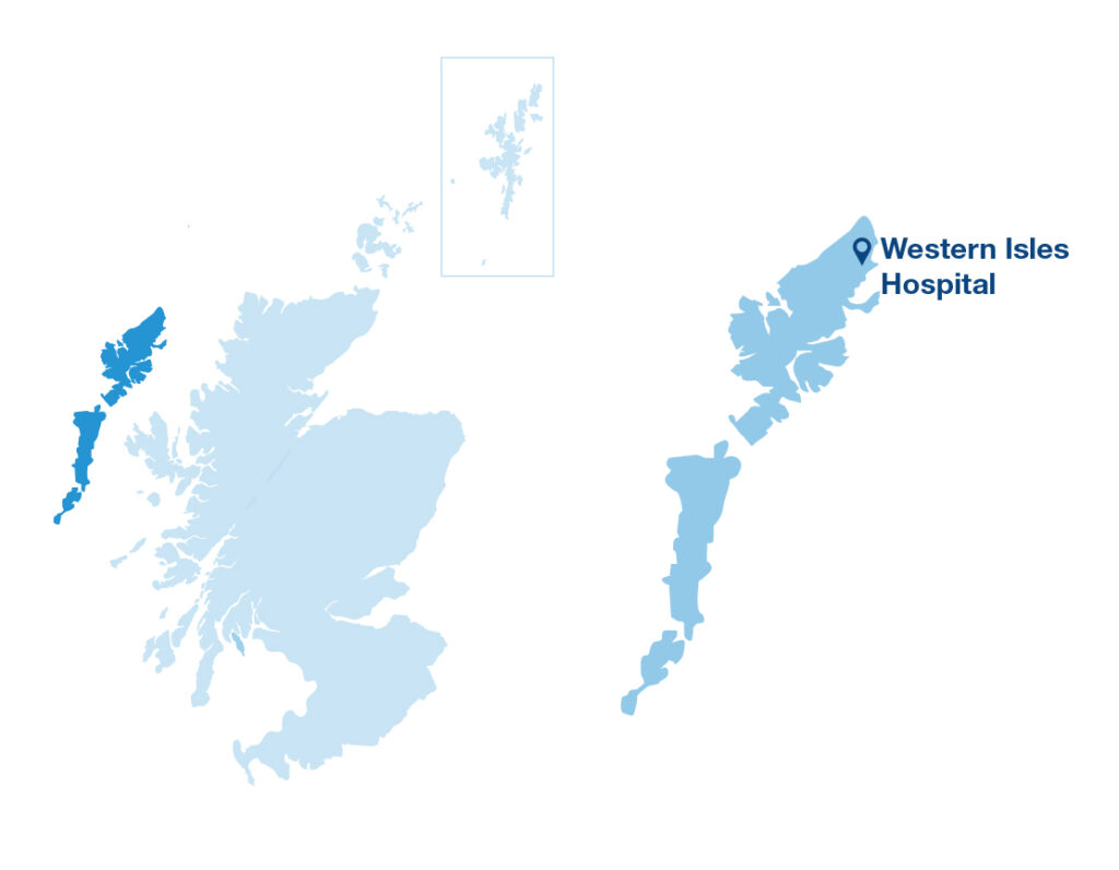 Map of NHS Western Isles
